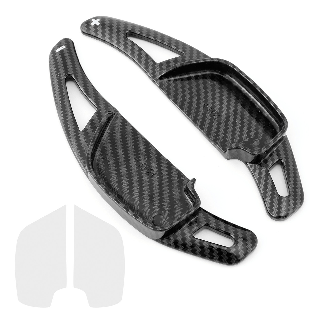 2015-2023 Toyota Hilux Steering Wheel Paddle Shifter Extension Carbon Fiber Black Look Generic 2015-2023 Toyota Hilux Steering Wheel Paddle Shifter Extension Carbon Fiber Black Look Generic