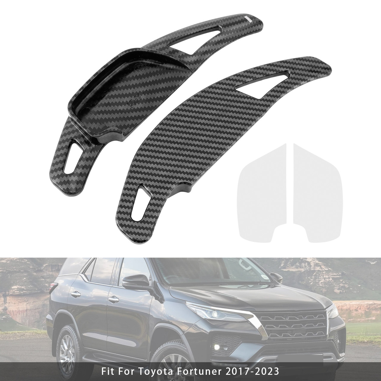 2014-2018 Toyota Corolla Steering Wheel Paddle Shifter Extension Carbon Fiber Black Look Generic 2014-2018 Toyota Corolla Steering Wheel Paddle Shifter Extension Carbon Fiber Black Look Generic