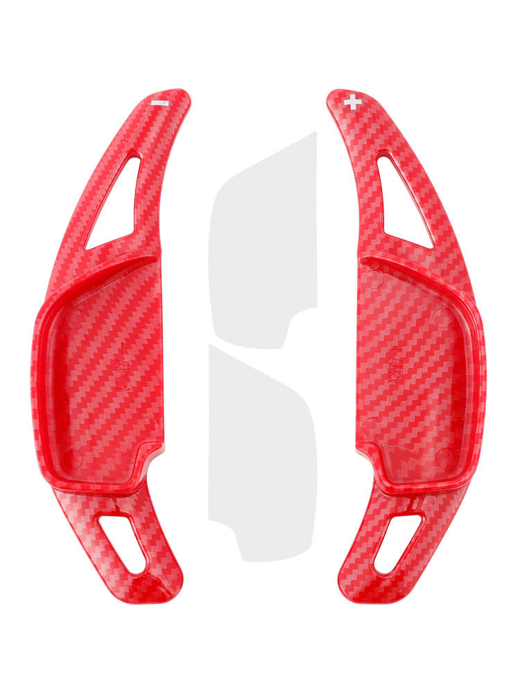 2014-2018 Toyota Ralink Steering Wheel Paddle Shifter Extension Carbon Fiber Red Look Generic