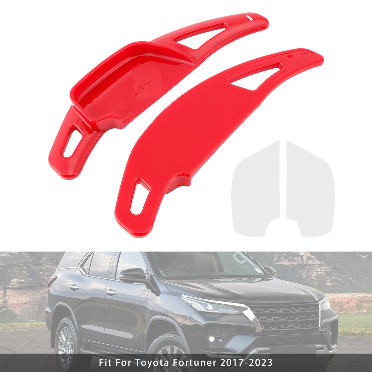 2017-2023 Toyota Fortuner Steering Wheel Paddle Shifter Extension Red Generic 2017-2023 Toyota Fortuner Steering Wheel Paddle Shifter Extension Red Generic