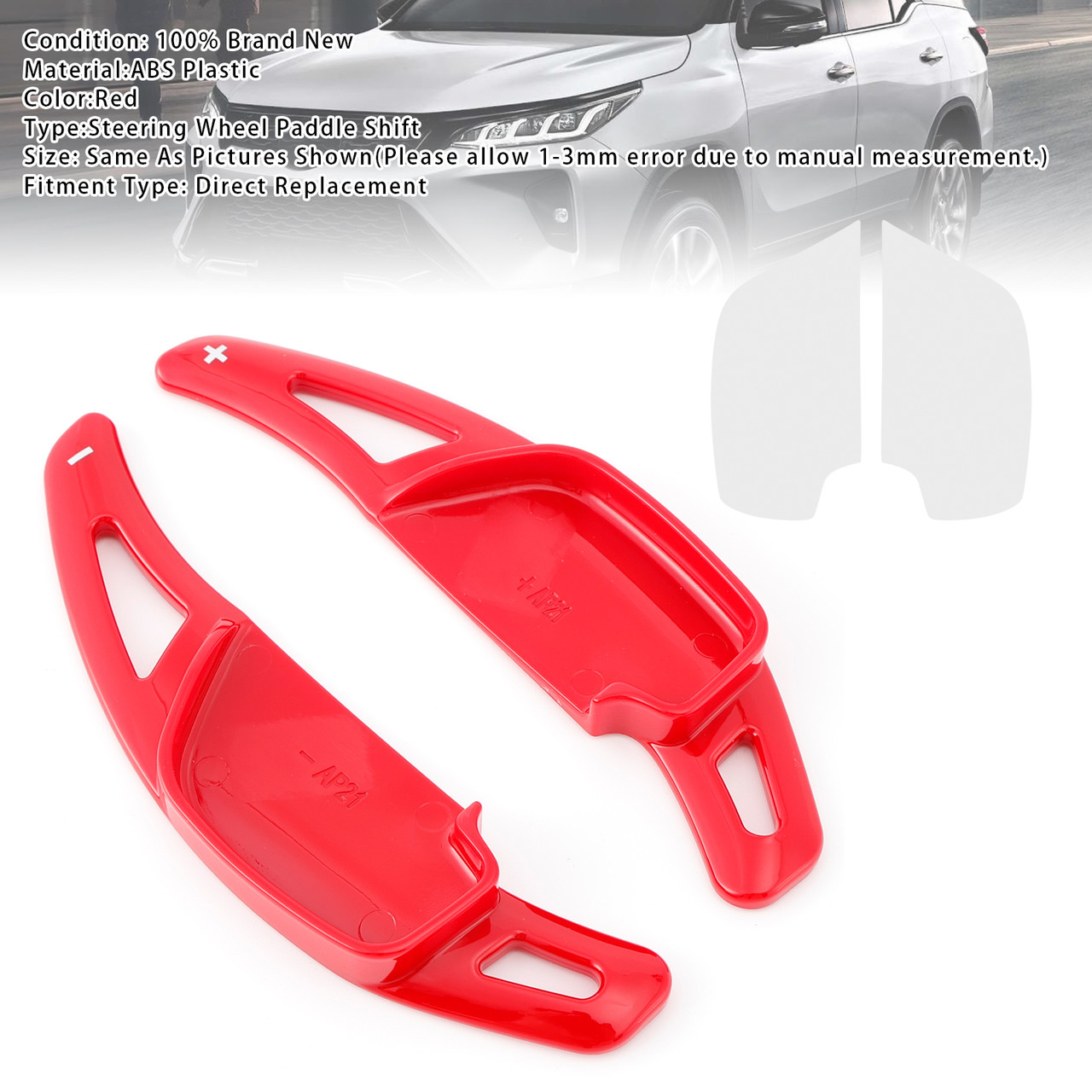 2020-2021 Toyota Cayaris Steering Wheel Paddle Shifter Extension Red Generic 2020-2021 Toyota Cayaris Steering Wheel Paddle Shifter Extension Red Generic