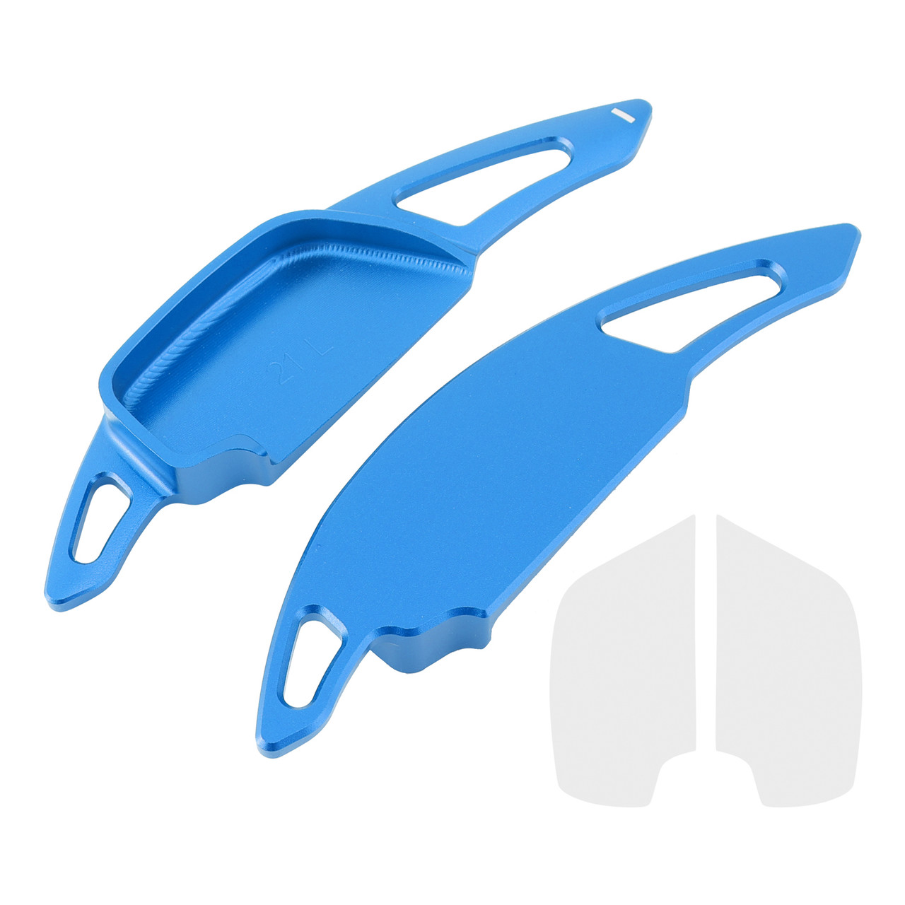 2020-2021 Toyota Vios Steering Wheel Paddle Shifter Extension Aluminium Blue Generic 2020-2021 Toyota Vios Steering Wheel Paddle Shifter Extension Aluminium Blue Generic