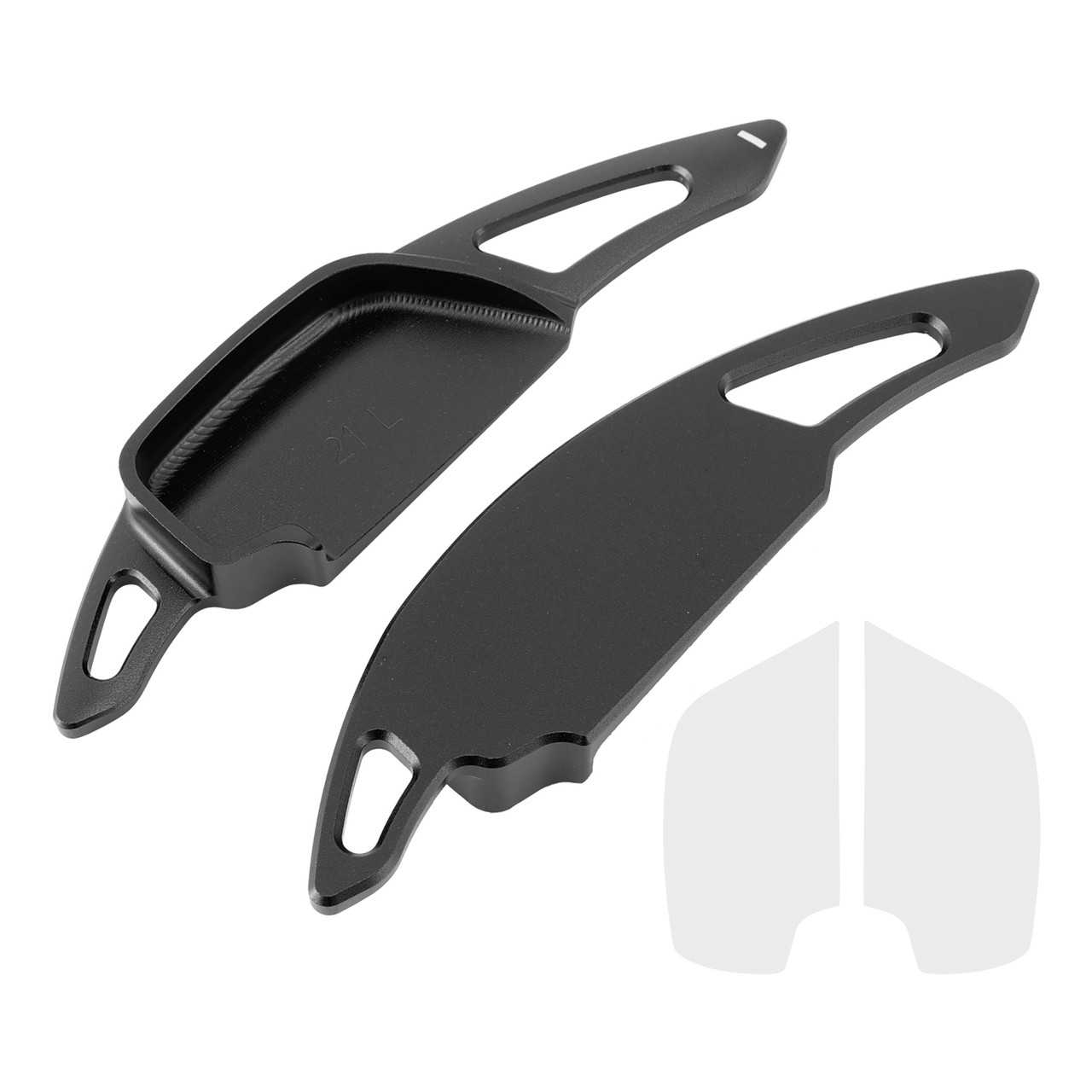 2017-2023 Toyota Fortuner Steering Wheel Paddle Shifter Extension Aluminium Black Generic 2017-2023 Toyota Fortuner Steering Wheel Paddle Shifter Extension Aluminium Black Generic