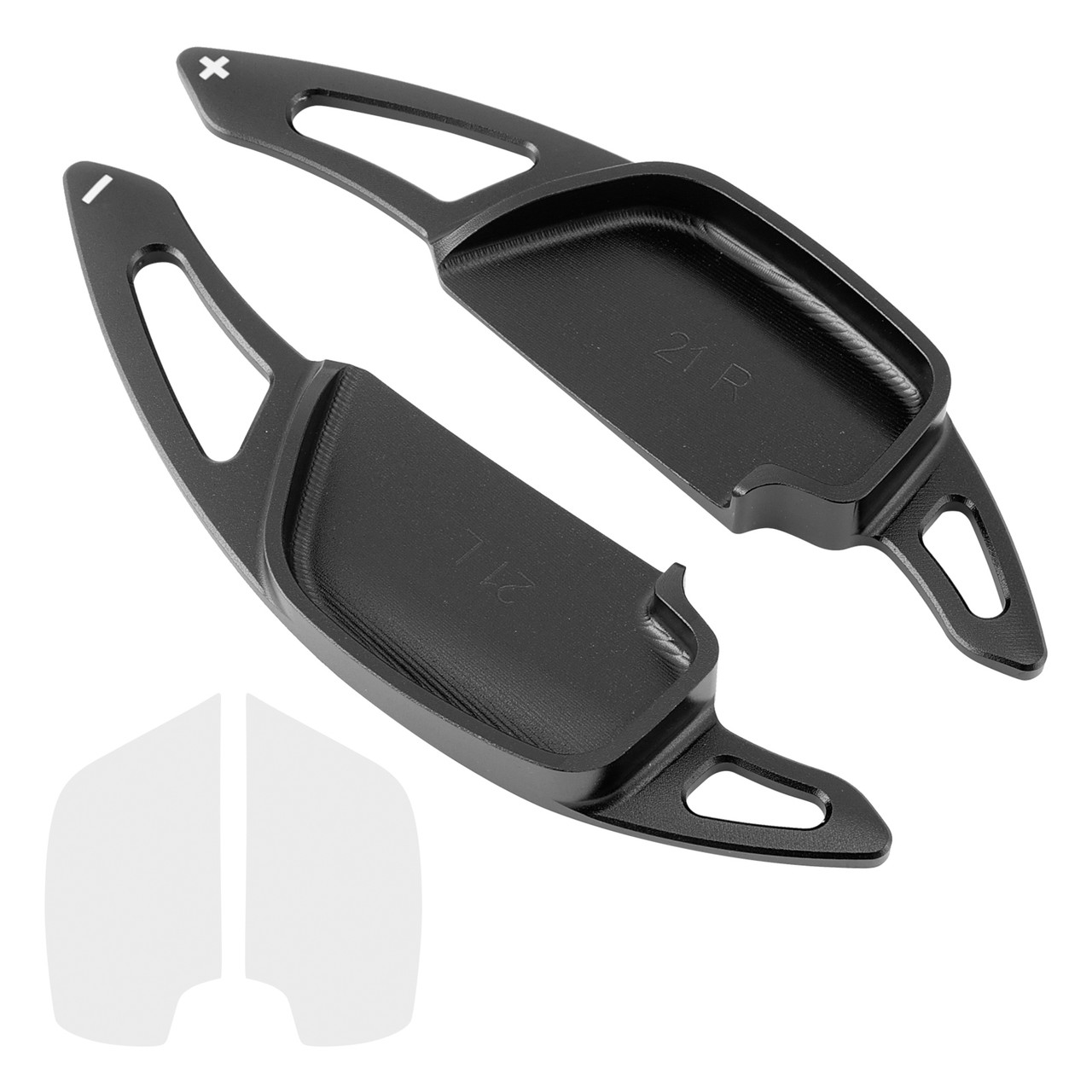 2020-2021 Toyota Vios Steering Wheel Paddle Shifter Extension Aluminium Black Generic 2020-2021 Toyota Vios Steering Wheel Paddle Shifter Extension Aluminium Black Generic