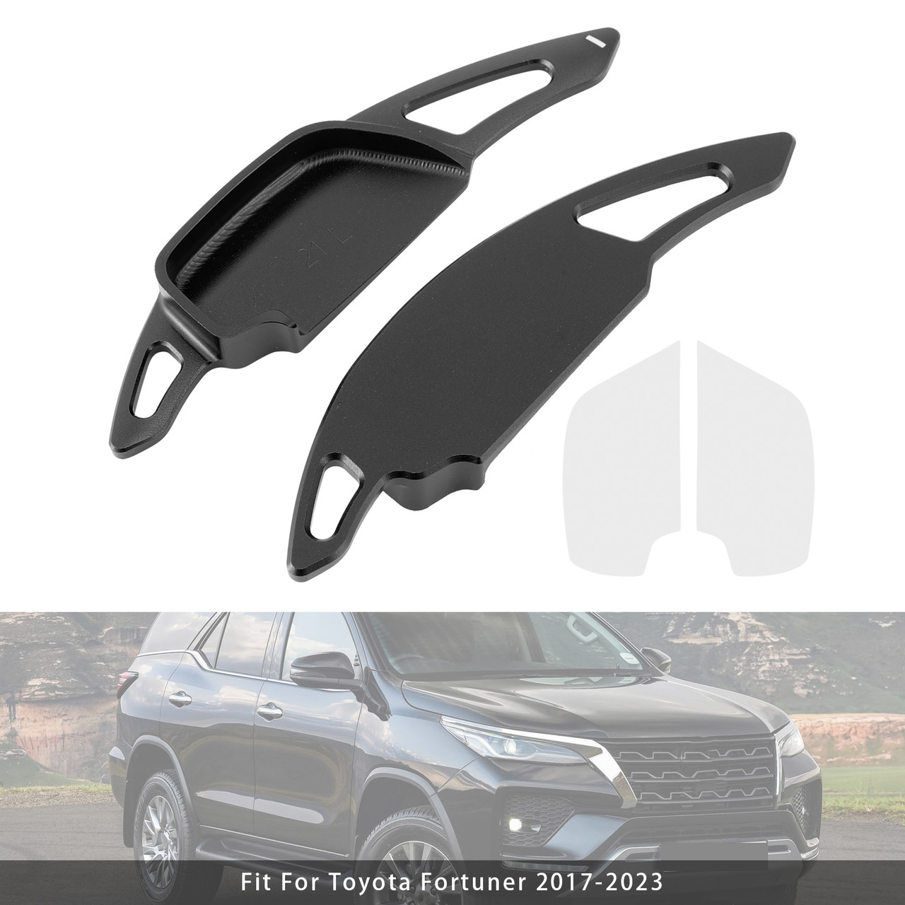 2020-2021 Toyota Vios Steering Wheel Paddle Shifter Extension Aluminium Black Generic 2020-2021 Toyota Vios Steering Wheel Paddle Shifter Extension Aluminium Black Generic