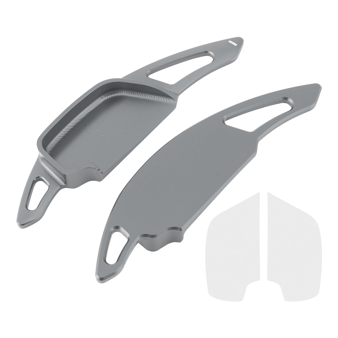 2017-2023 Toyota Fortuner Steering Wheel Paddle Shifter Extension Aluminium Grey Generic 2017-2023 Toyota Fortuner Steering Wheel Paddle Shifter Extension Aluminium Grey Generic