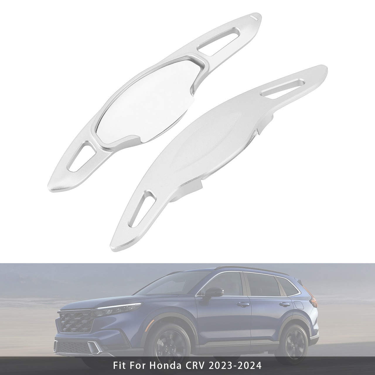 2023-2025 Honda Accord 11th Gen Steering Wheel Paddle Shifter Extension Aluminium Silver Generic 2023-2025 Honda Accord 11th Gen Steering Wheel Paddle Shifter Extension Aluminium Silver Generic