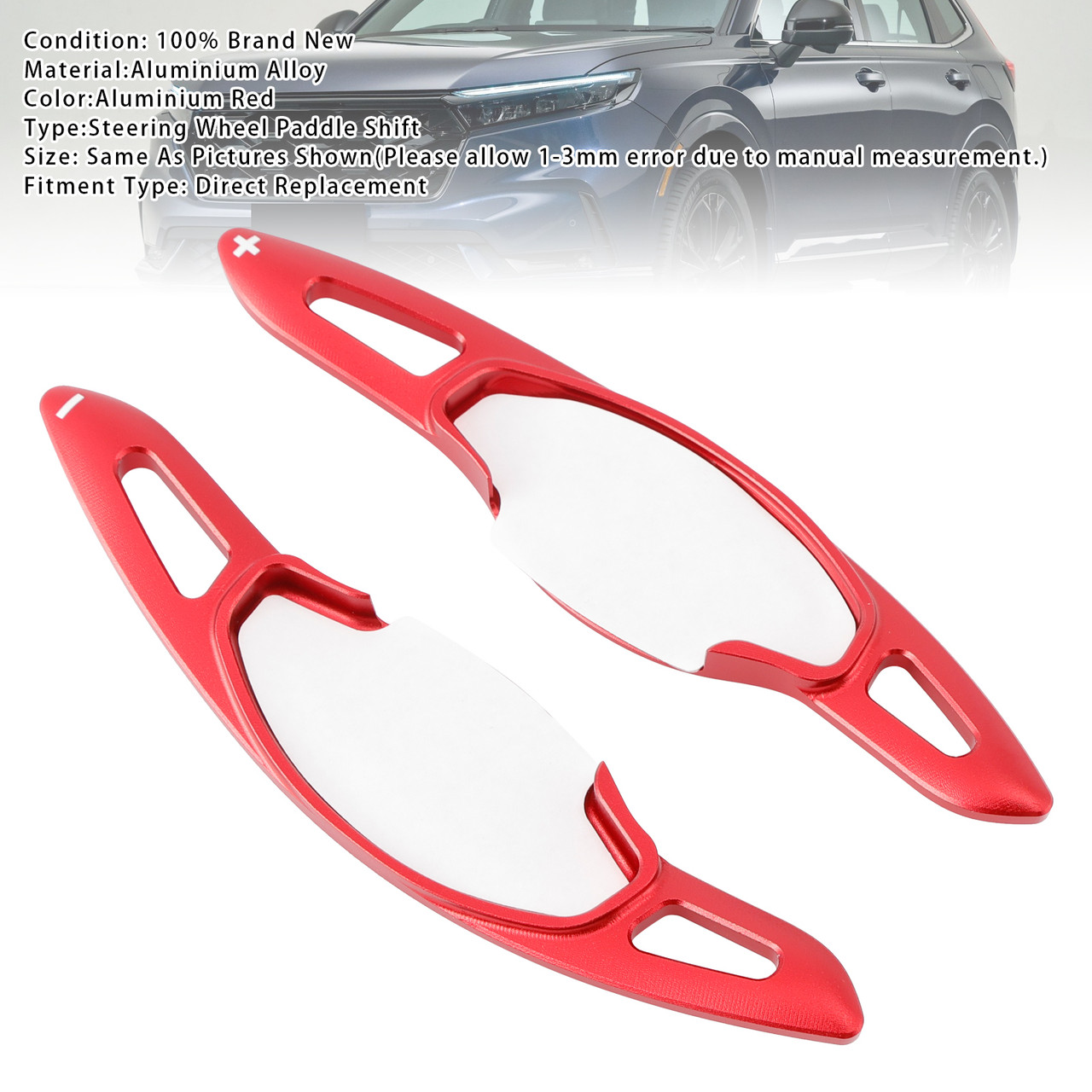 2022-2023 Honda Integra Steering Wheel Paddle Shifter Extension Aluminium Red Generic 2022-2023 Honda Integra Steering Wheel Paddle Shifter Extension Aluminium Red Generic
