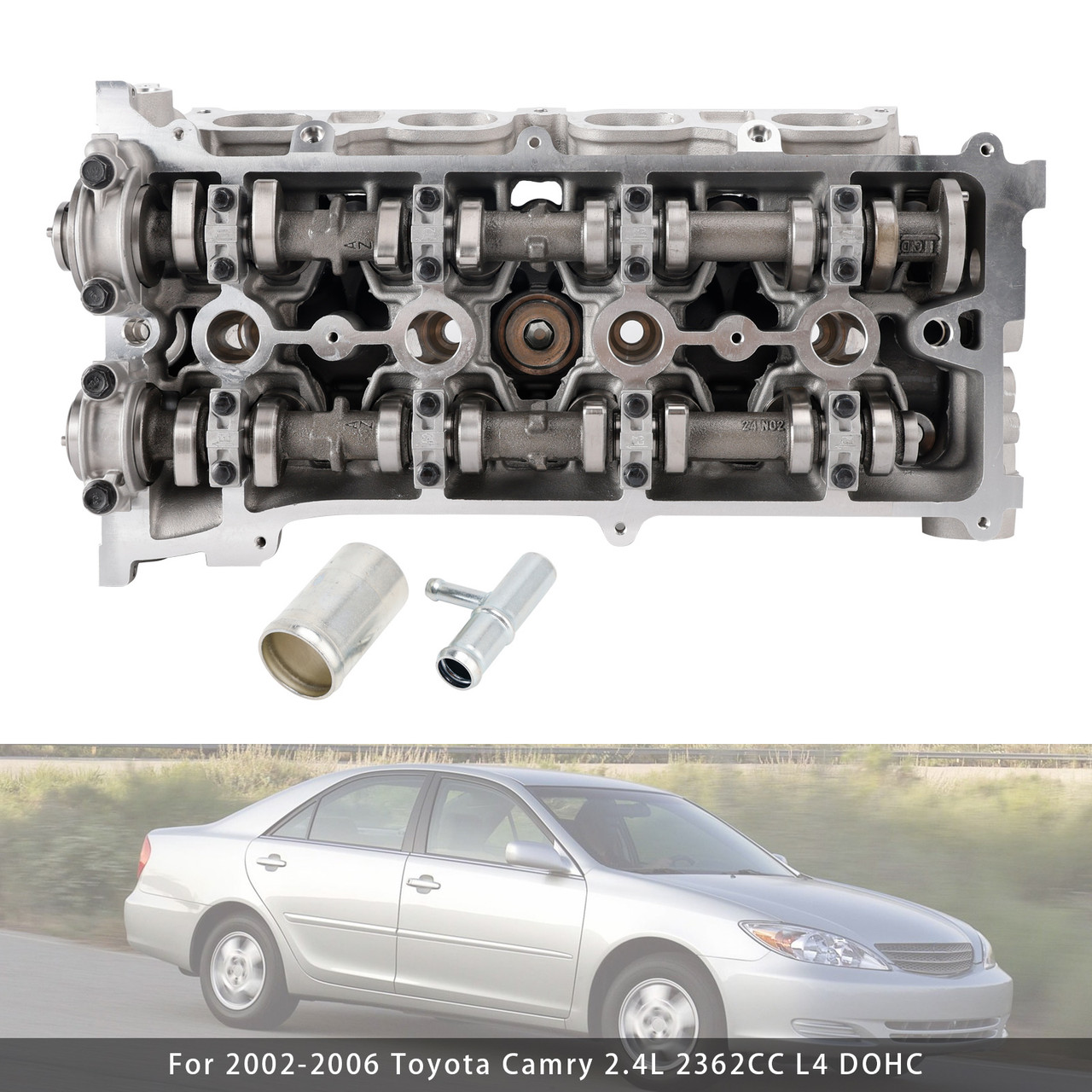 2005-2010 Scion TC 2.4L 2362CC L4 DOHC Complete Cylinder Head & Head Gasket 111010H010 Generic 2005-2010 Scion TC 2.4L 2362CC L4 DOHC Complete Cylinder Head & Head Gasket 111010H010 Generic
