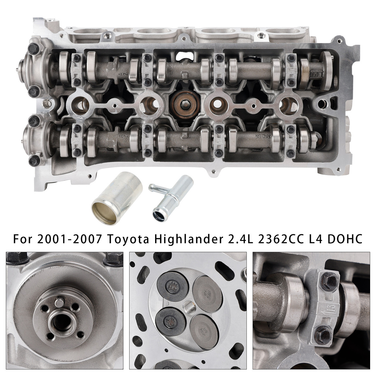 2005-2010 Scion TC 2.4L 2362CC L4 DOHC Complete Cylinder Head & Head Gasket 111010H010 Generic 2005-2010 Scion TC 2.4L 2362CC L4 DOHC Complete Cylinder Head & Head Gasket 111010H010 Generic