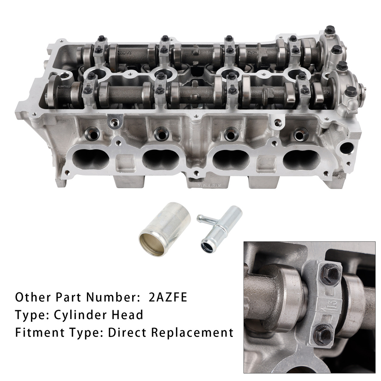 2001-2007 Toyota Highlander 2.4L 2362CC L4 DOHC Complete Cylinder Head & Head Gasket 111010H010 Generic 2001-2007 Toyota Highlander 2.4L 2362CC L4 DOHC Complete Cylinder Head & Head Gasket 111010H010 Generic