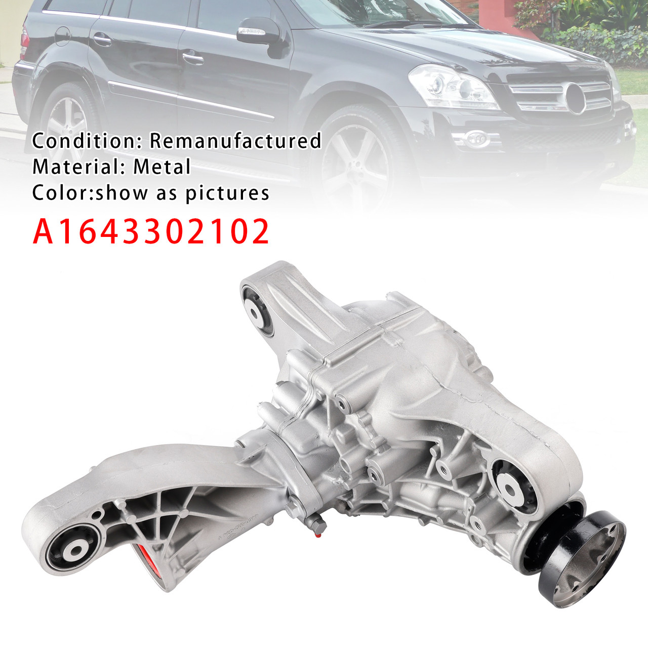 2006-2012 Mercedes-Benz GL-Class X164 Differential Front Axle Gearbox 3.45 Ratio A1643302102 Generic