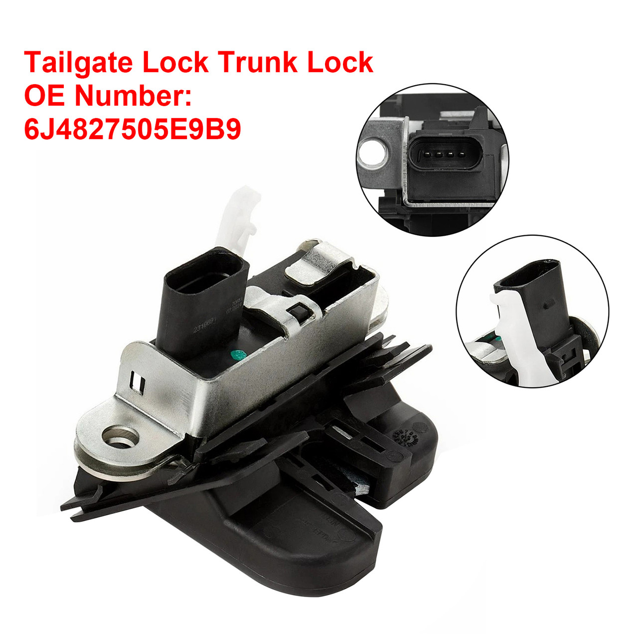 Tailgate Lock Trunk Lock 6J4827505E9B9 For Seat Ibiza IV 6J5, 6P1 1.2 TSi