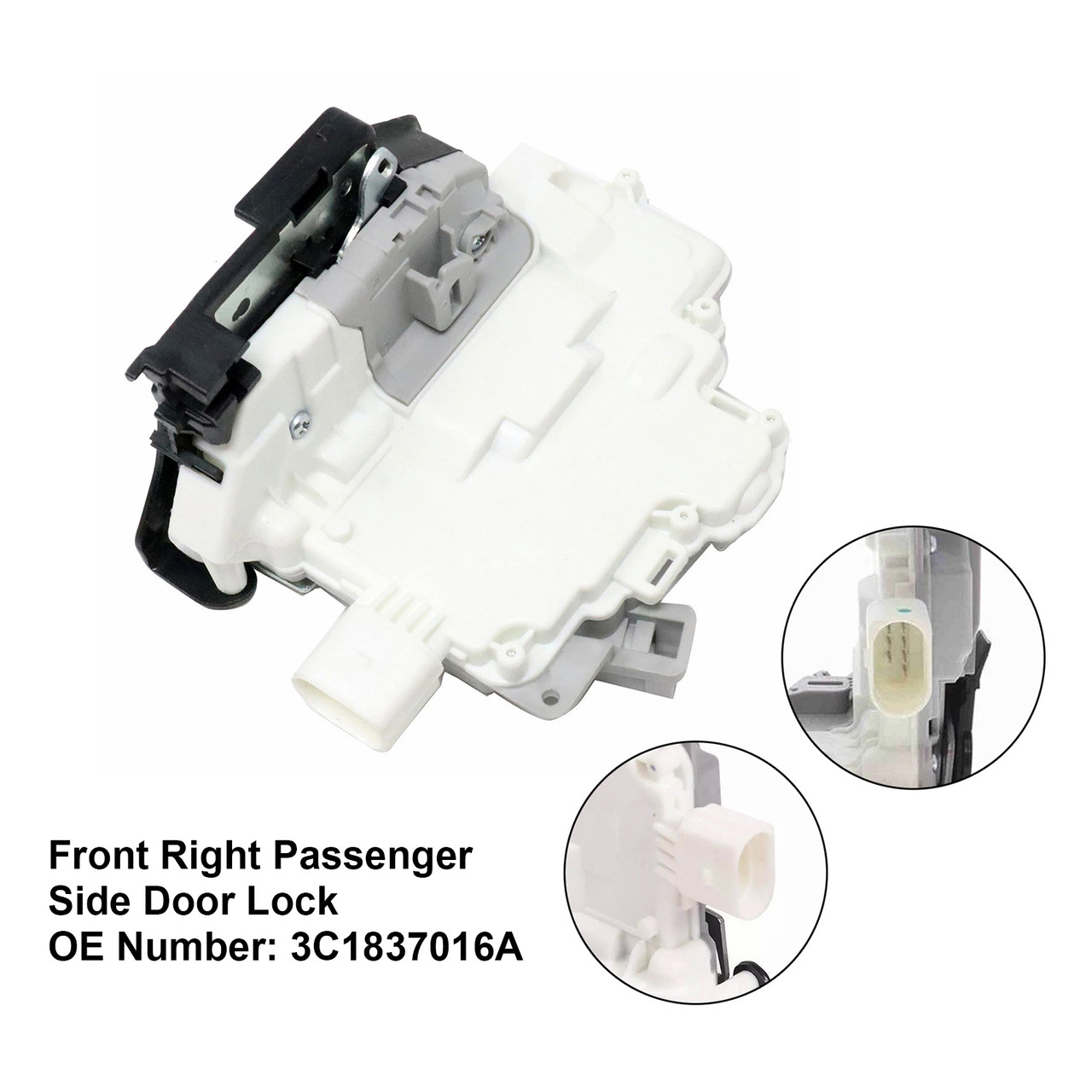2008-2017 Ibiza IV Hatchback (6J5, 6P1) Front Right Passenger Side Door Lock 3C1837016A Generic