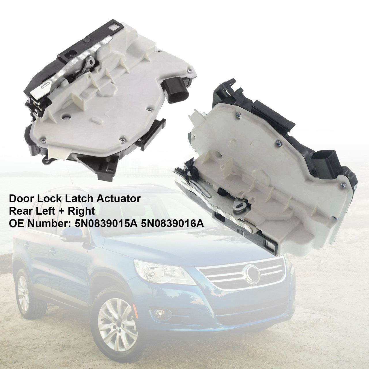 2011-2015 Skoda Fabia Door Lock Latch Actuator Rear Left+Right  5N0839015A 5N0839016A Generic