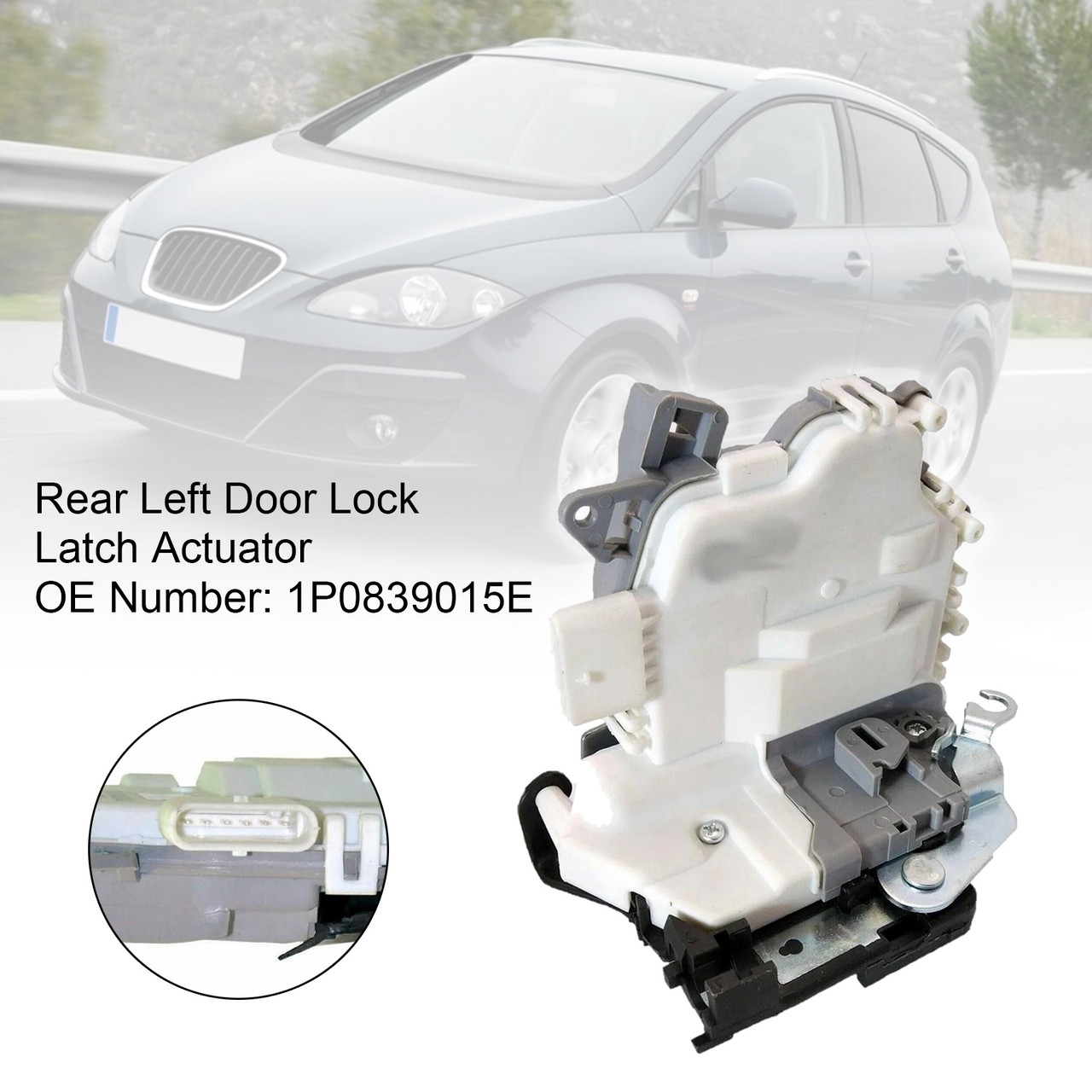2004-2015 Seat Altea XL Door Lock Latch Actuator Rear Left 1P0839015E Generic