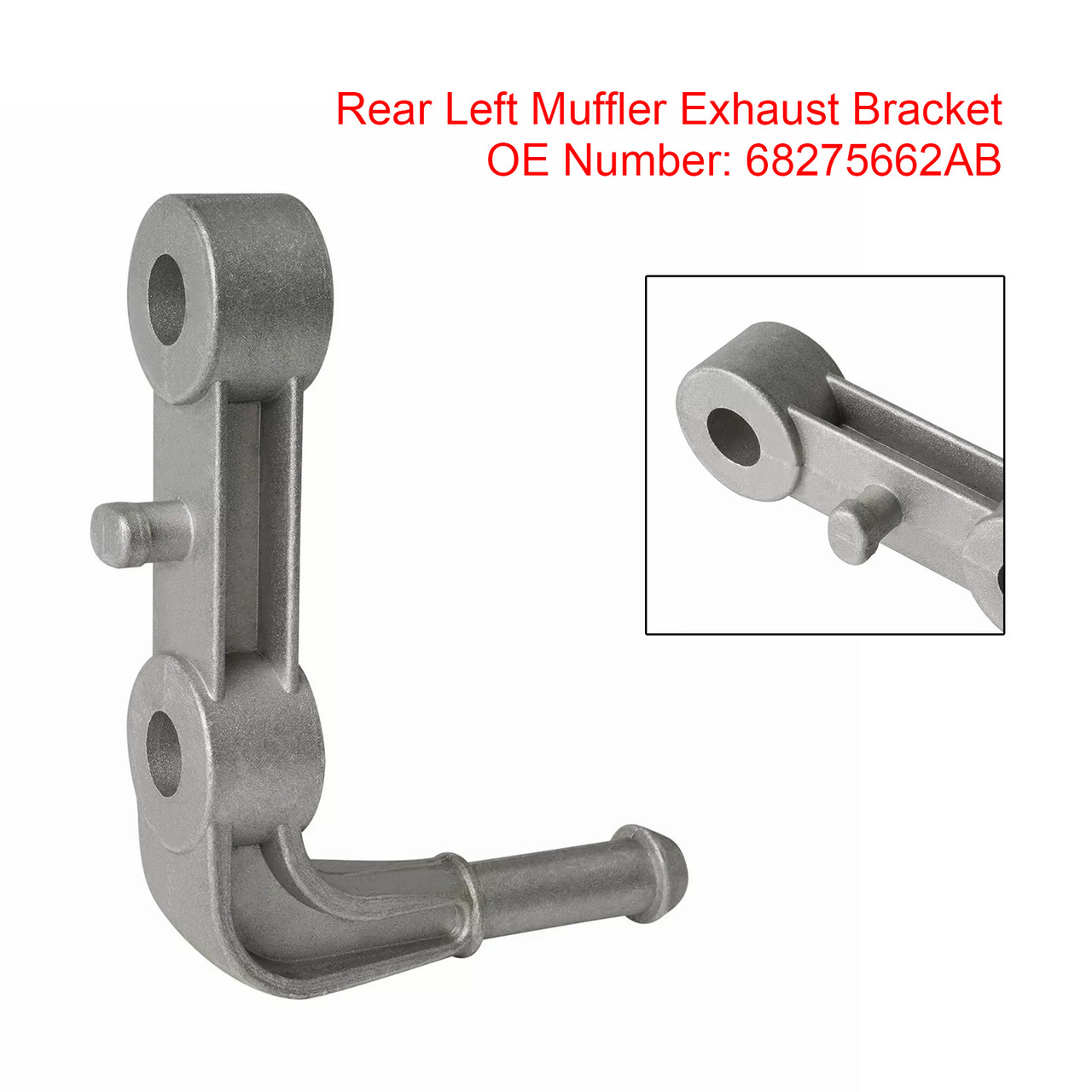 2019-2024 Ram 1500 5.7L 6.2L Rear Left Muffler Exhaust Bracket 68275662AB Generic