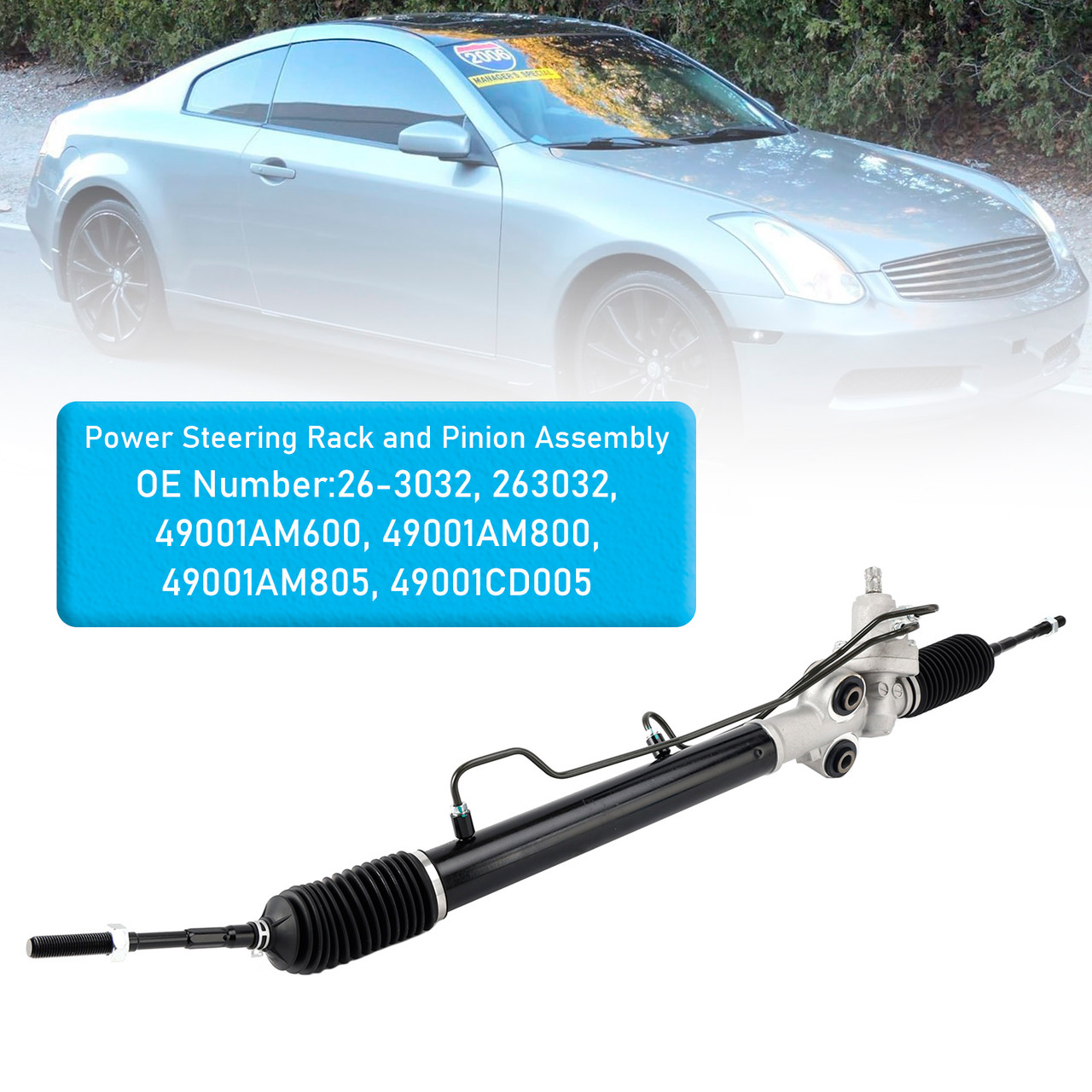 2003-2005 Infiniti G35 All Body Style RWD(Rear Wheel Drive) Power