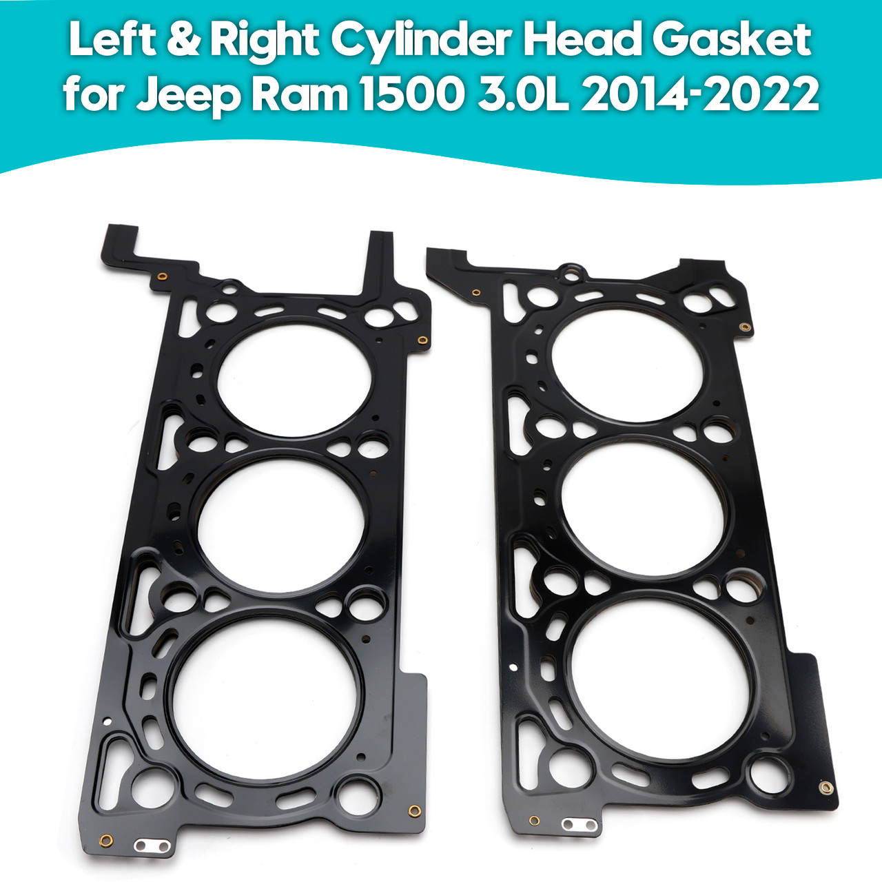 2020-2022 Jeep Wrangler 3.0L Left & Right Cylinder Head Gasket 68147401AA 68147397AA Generic