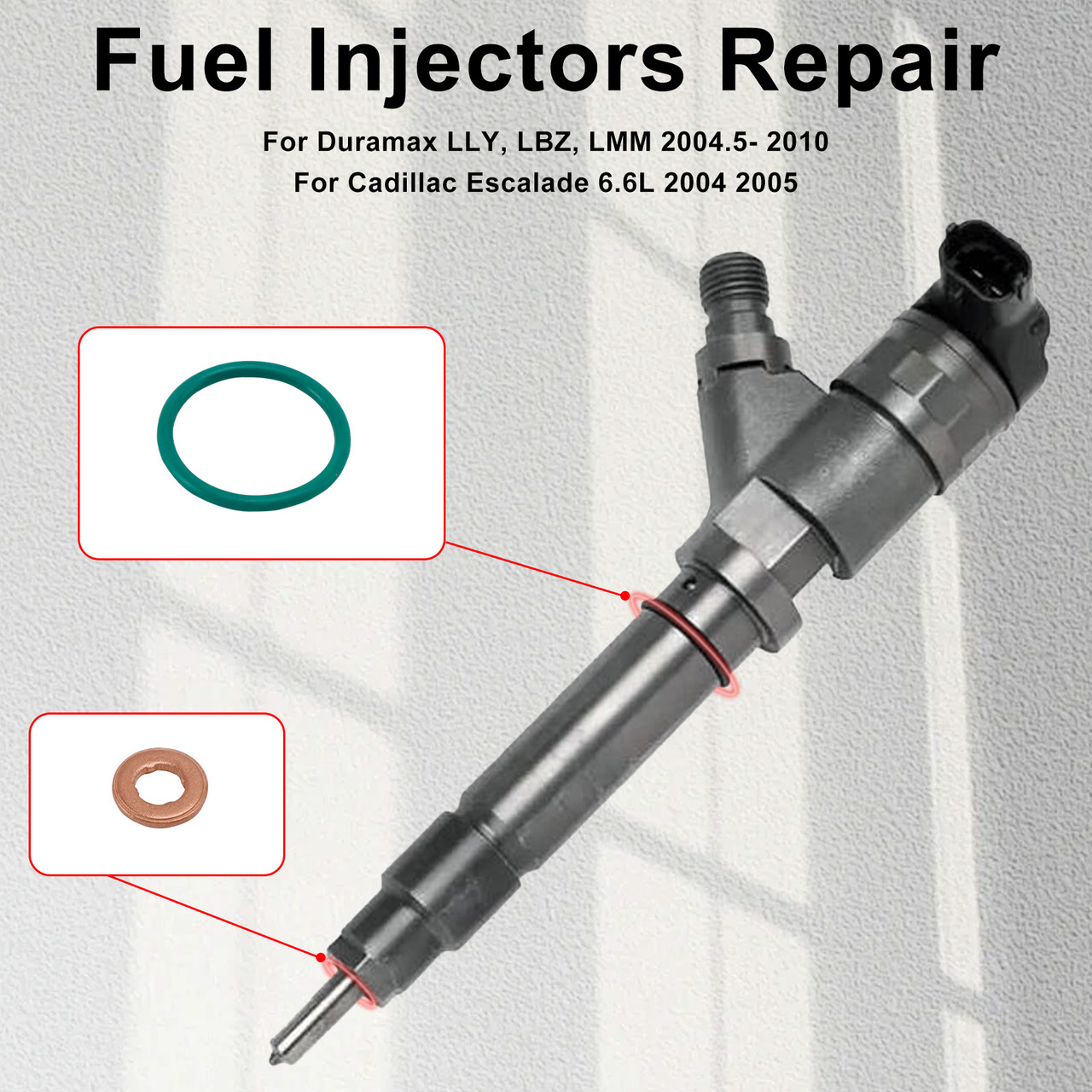 2004-2005 Cadillac Escalade 6.6L Fuel Injector O-Ring Seal 97327722 Generic