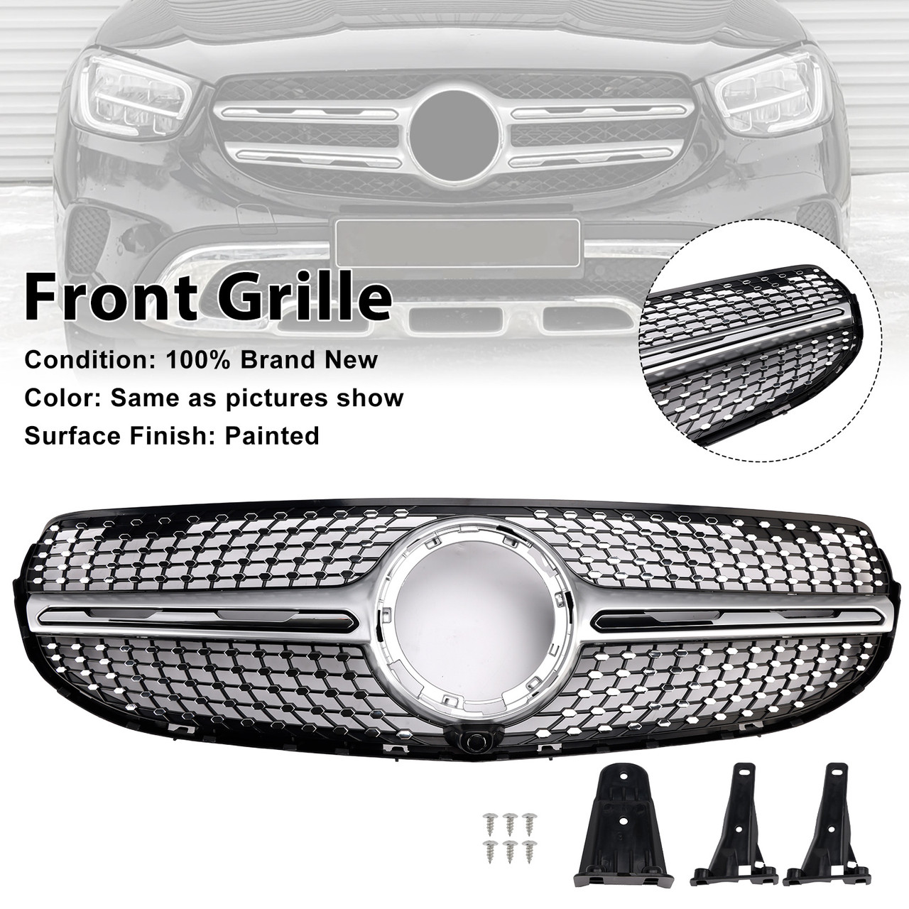 2020-2022 Mercedes-Benz GLC-Class X253 GLC250 GLC300 Diamond Front