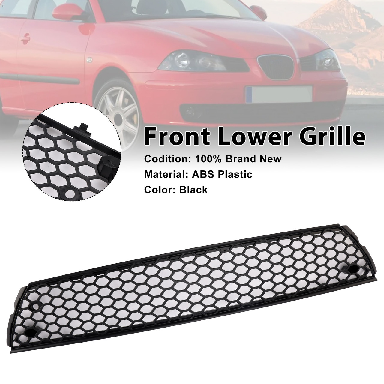 2002-2006 SEAT Ibiza Type 6L Pre-Facelift Front Honey Lower Grille Generic