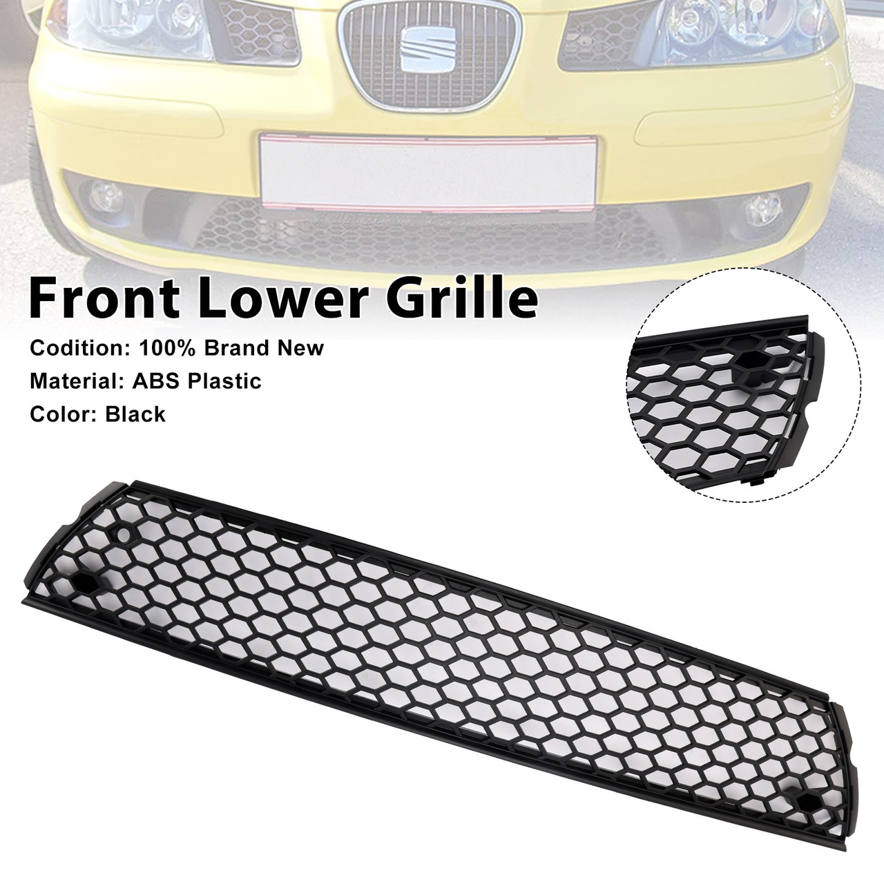 2002-2009 SEAT Cordoba 6L Front Honey Lower Grille Generic