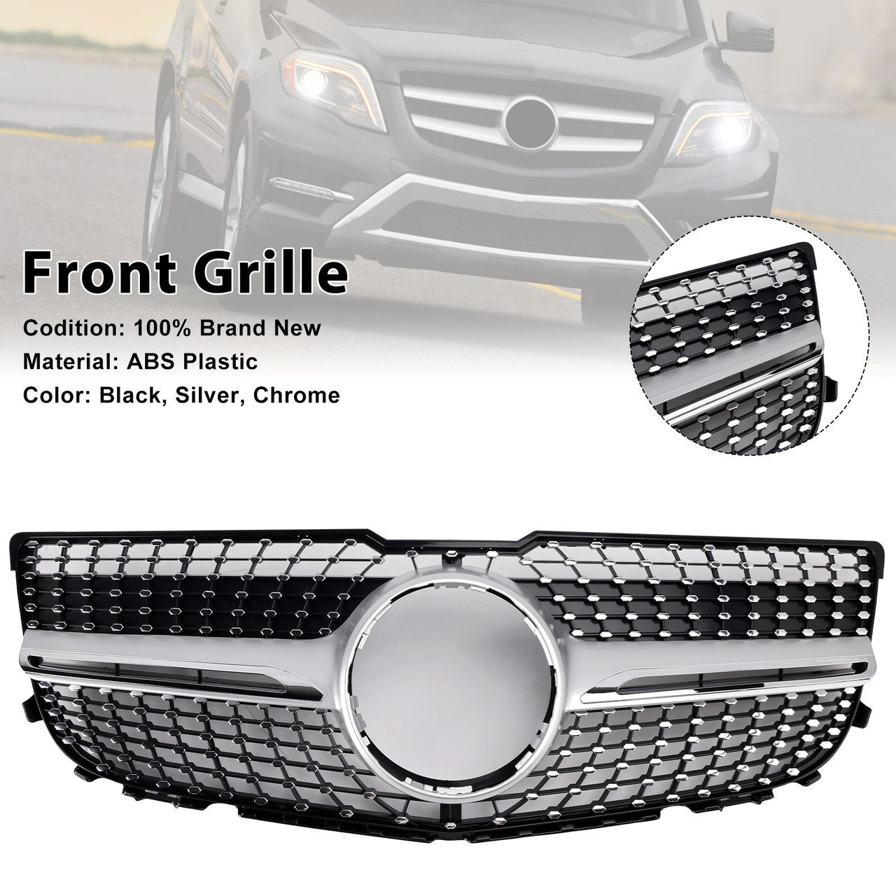 2013-2015 MERCEDES-BENZ X204 GLK-CLASS GLK250 GLK300 GLK350 Upper grille 2048802983 Generic