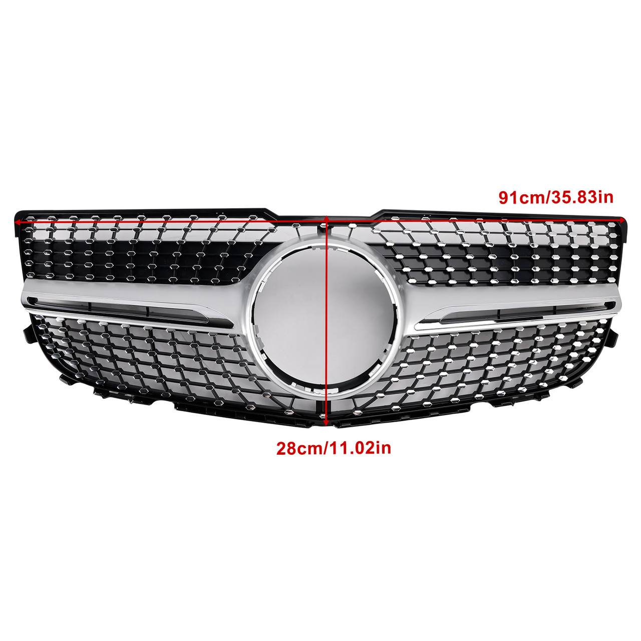 2013-2015 MERCEDES-BENZ GLK250 BLUETEC 4MATIC SPORT UTILITY 4-DOOR Upper grille 2048802983 Generic