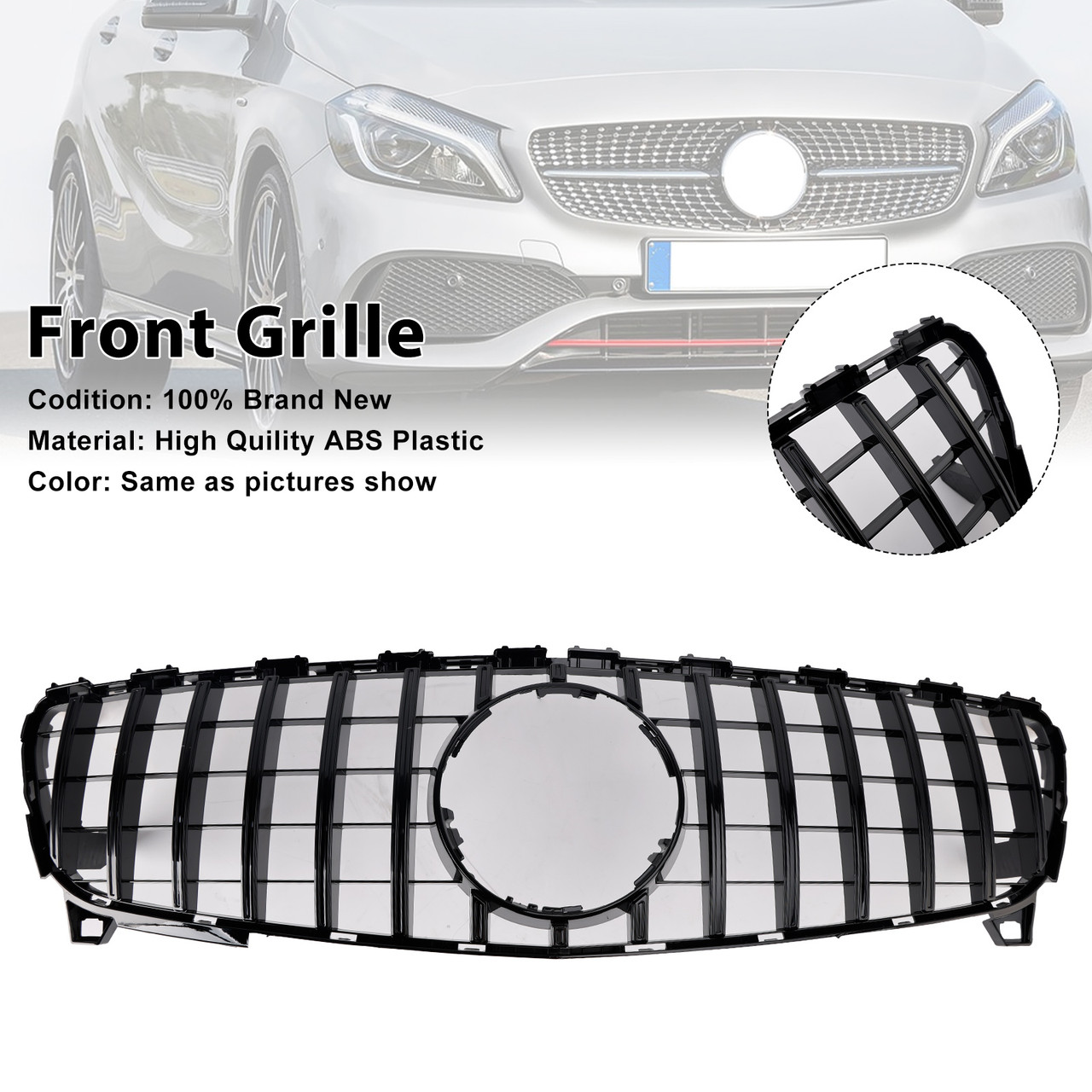 2016-2018 Mercedes-Benz A-CLASS W176 Front Upper Grill Without badge Generic