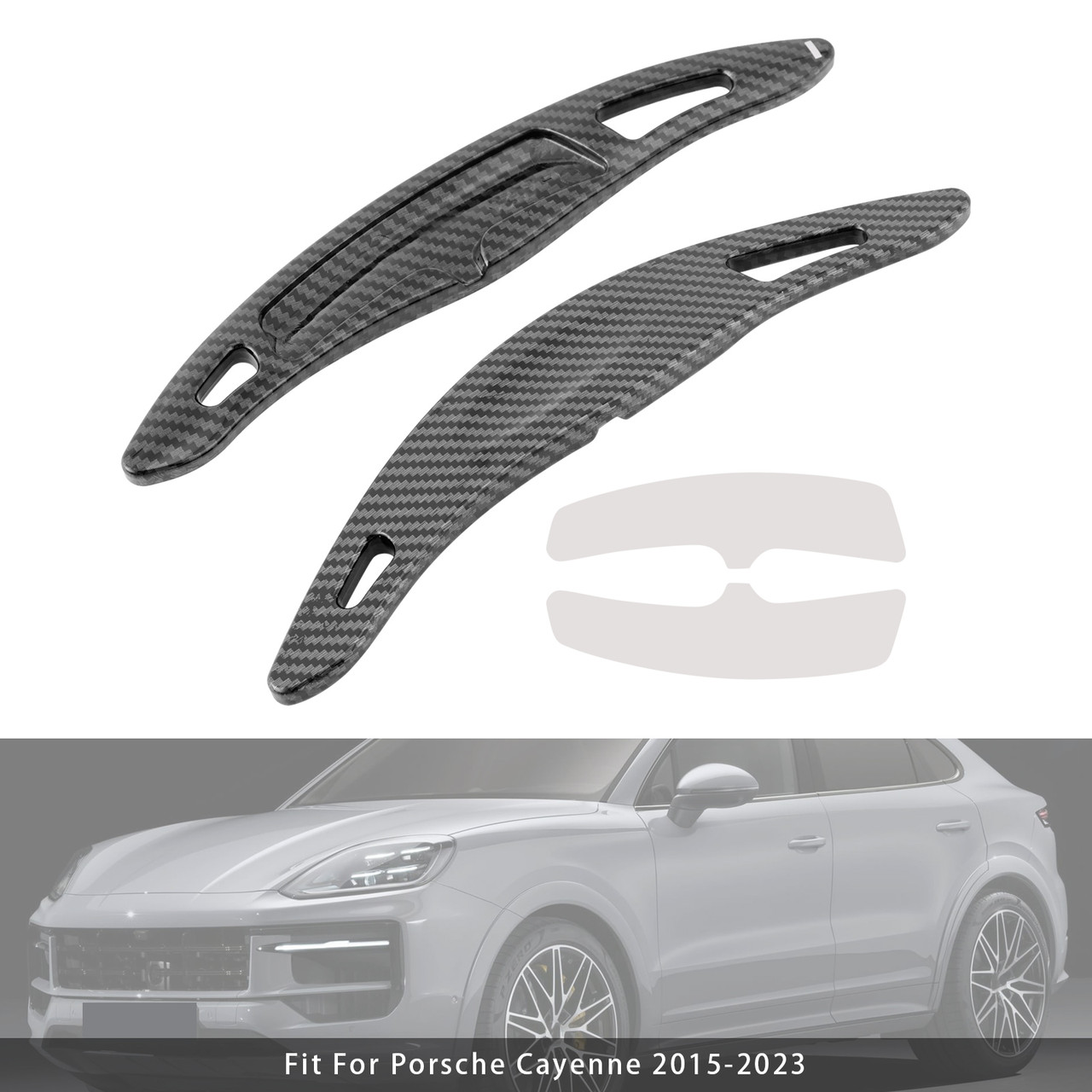 2017-2020 Porsche Panamera Wheel Paddle Shifter Extension Carbon Fiber Black Look Generic 2017-2020 Porsche Panamera Wheel Paddle Shifter Extension Carbon Fiber Black Look Generic