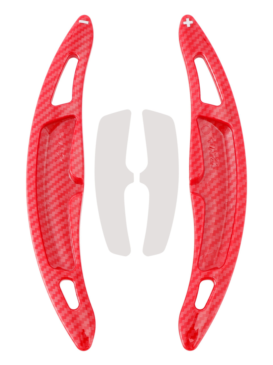 2015-2023 Porsche Cayenne Steering Wheel Paddle Shifter Extension Carbon Fiber Red Look Generic