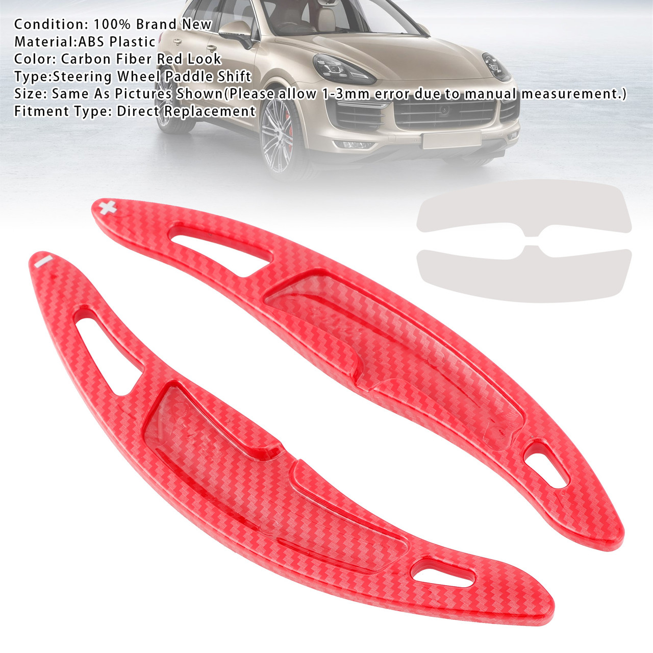 2015-2017 Porsche 918 Spyder Wheel Paddle Shifter Extension Carbon Fiber Red Look Generic 2015-2017 Porsche 918 Spyder Wheel Paddle Shifter Extension Carbon Fiber Red Look Generic