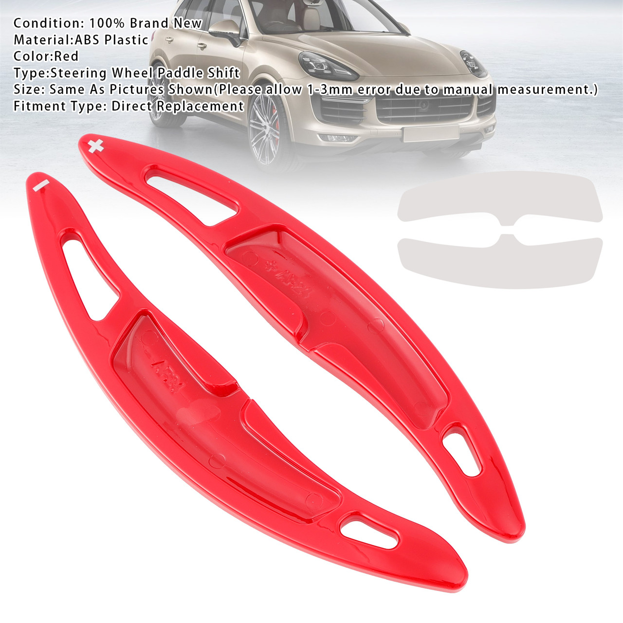 2018-2020 Porsche Panamera Hybrid Wheel Paddle Shifter Extension Red Generic 2018-2020 Porsche Panamera Hybrid Wheel Paddle Shifter Extension Red Generic
