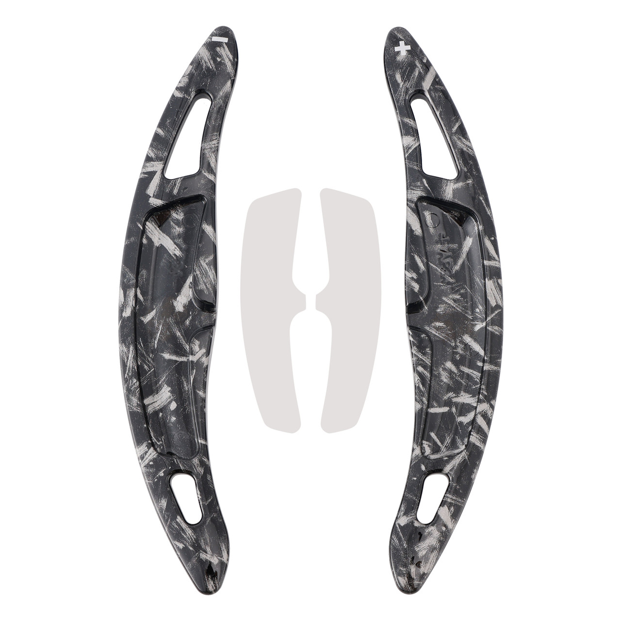 2015-2023 Porsche Cayenne Steering Wheel Paddle Shifter Extension Black Forged Pattern Generic