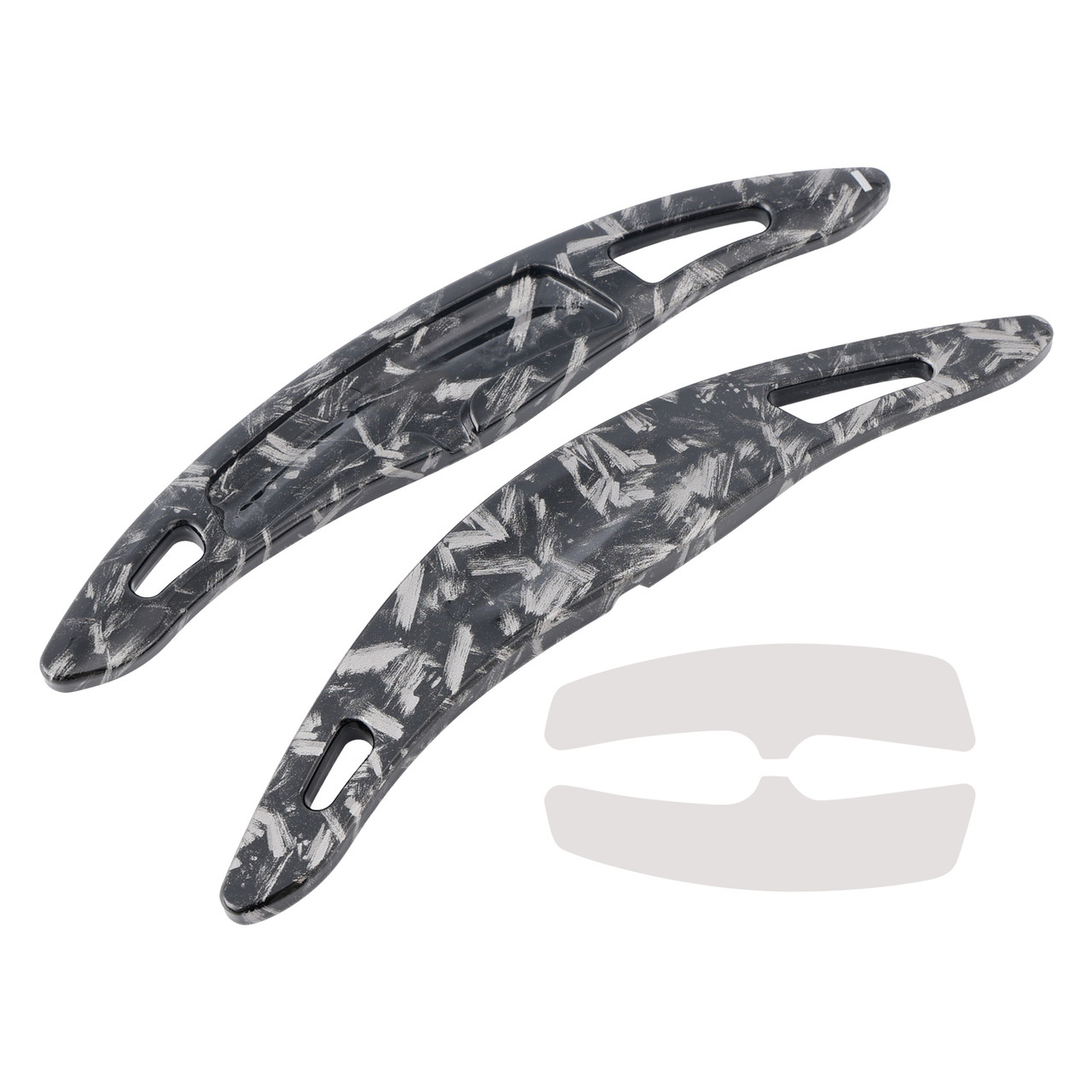 2015-2023 Porsche Cayenne Steering Wheel Paddle Shifter Extension Black Forged Pattern Generic