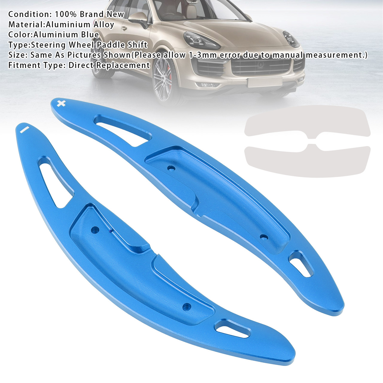 2016-2018 Porsche 911 Wheel Paddle Shifter Extension Aluminium Blue Generic 2016-2018 Porsche 911 Wheel Paddle Shifter Extension Aluminium Blue Generic