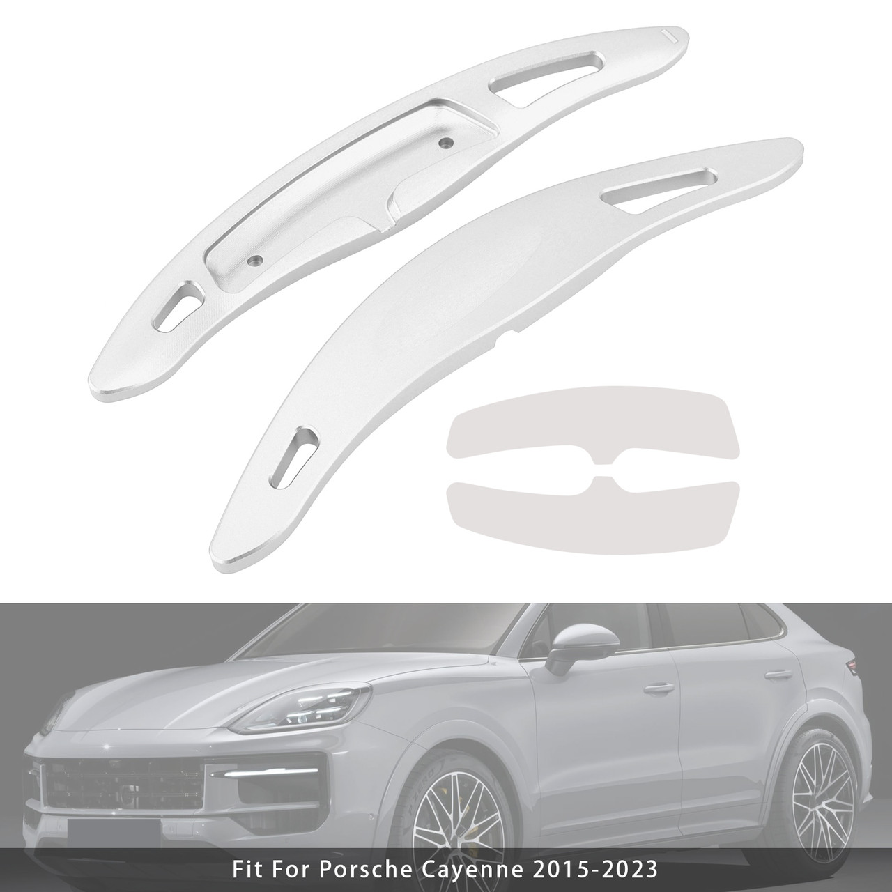 2018-2020 Porsche Panamera Hybrid Wheel Paddle Shifter Extension Aluminium Silver Generic 2018-2020 Porsche Panamera Hybrid Wheel Paddle Shifter Extension Aluminium Silver Generic