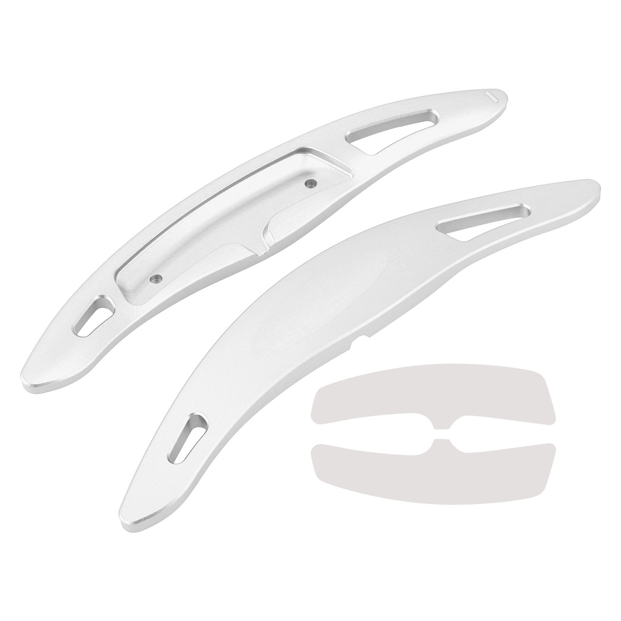 2016-2023 Porsche 718 Wheel Paddle Shifter Extension Aluminium Silver Generic 2016-2023 Porsche 718 Wheel Paddle Shifter Extension Aluminium Silver Generic