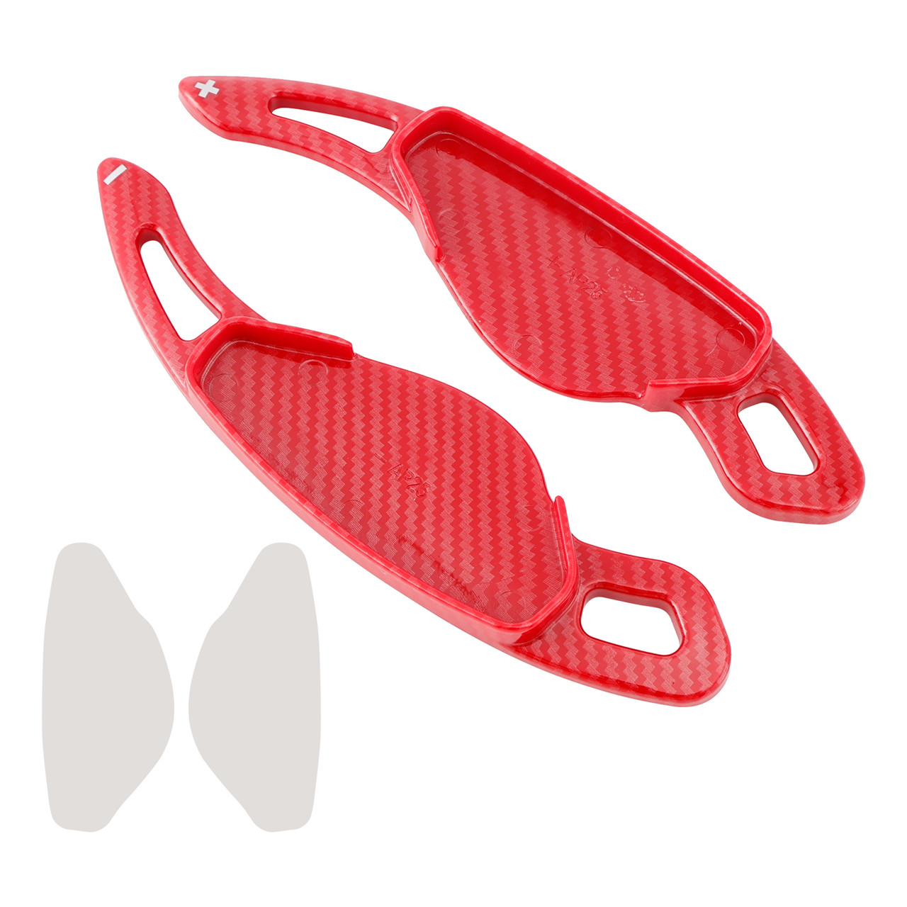 2013-2021 Jaguar F-PACE XE XEL XF XFL Steering Wheel Paddle Shifter Extension Carbon Fiber Red Look Generic