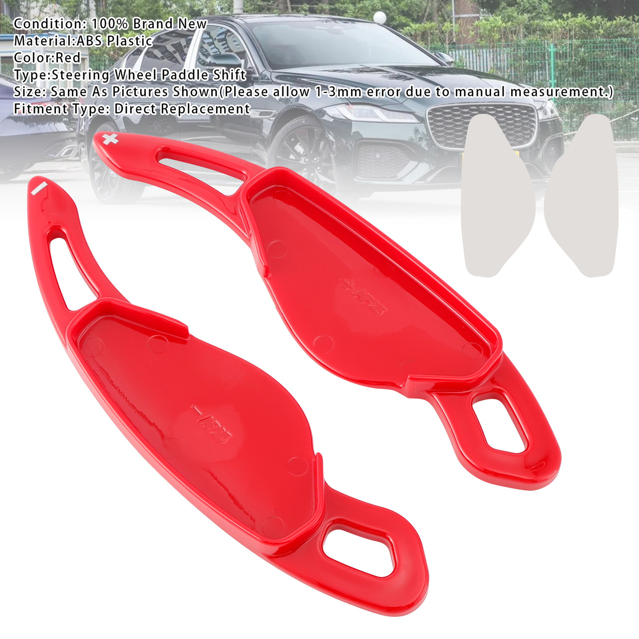 2010-2020 Land Rover Steering Wheel Paddle Shifter Extension Red Generic 2010-2020 Land Rover Steering Wheel Paddle Shifter Extension Red Generic