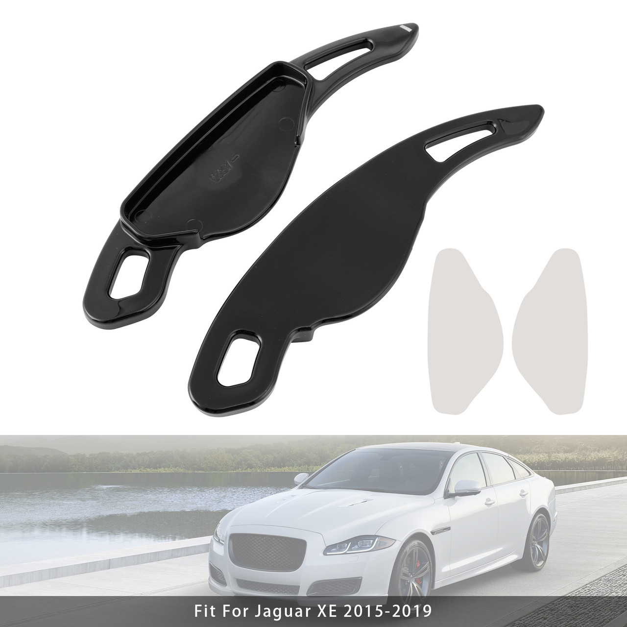 2010-2019 Jaguar F-TYPE XJ Steering Wheel Paddle Shifter Extension Black Generic 2010-2019 Jaguar F-TYPE XJ Steering Wheel Paddle Shifter Extension Black Generic