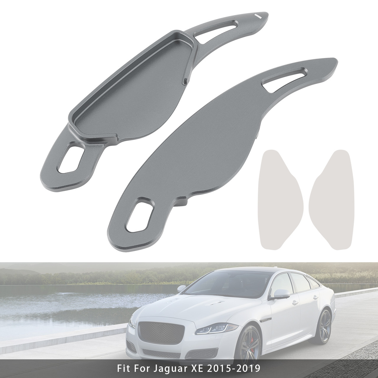 2010-2019 Jaguar F-TYPE XJ Steering Wheel Paddle Shifter Extension Aluminium Grey Generic 2010-2019 Jaguar F-TYPE XJ Steering Wheel Paddle Shifter Extension Aluminium Grey Generic
