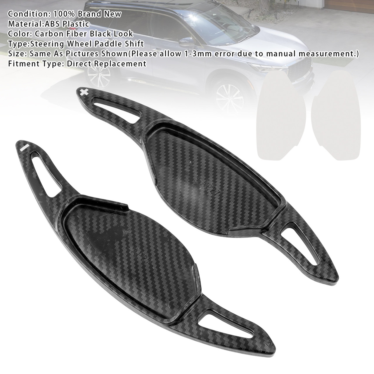 2024 Nissan Pathfinder Steering Wheel Paddle Shifter Extension Carbon Fiber Black Look Generic 2024 Nissan Pathfinder Steering Wheel Paddle Shifter Extension Carbon Fiber Black Look Generic