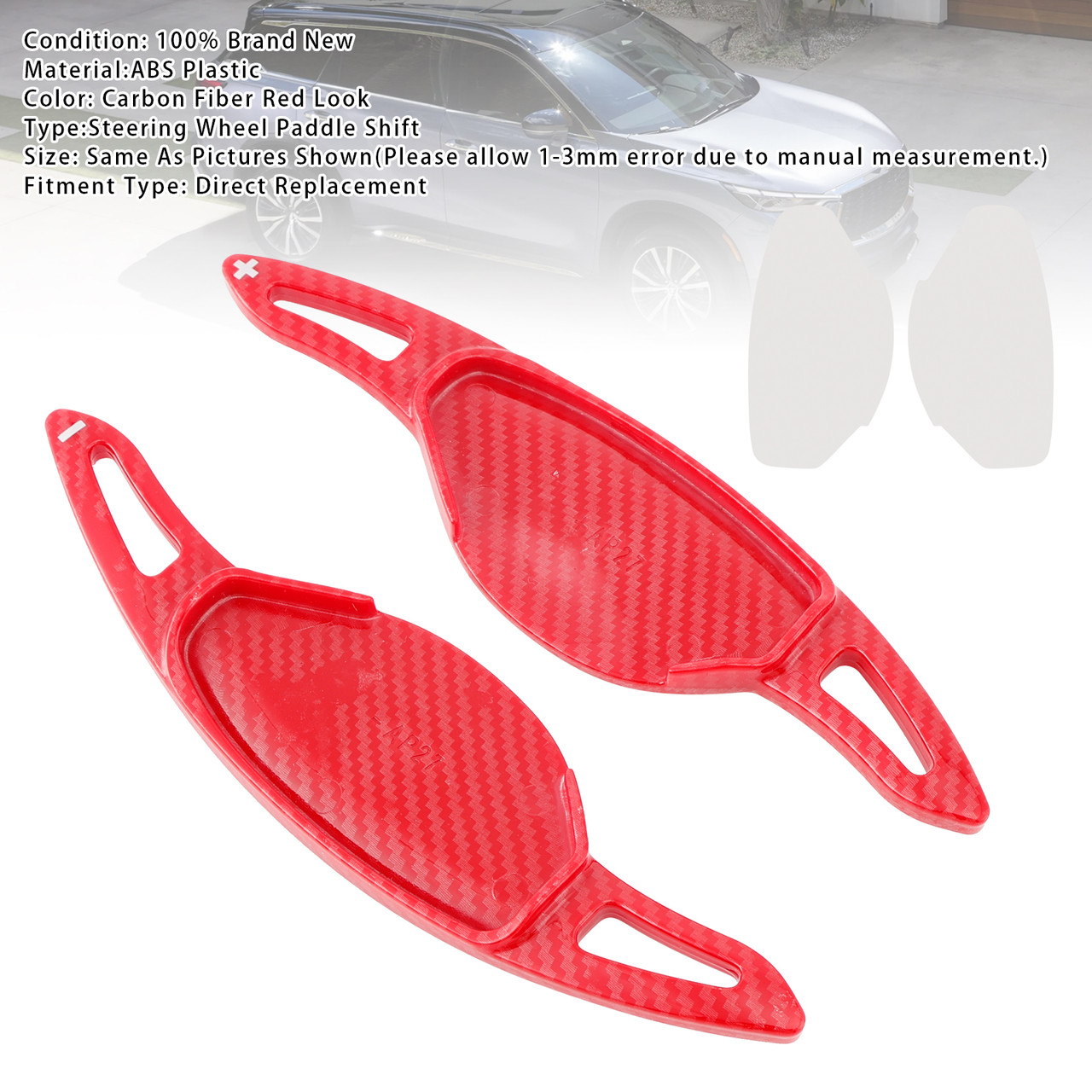 2019-2023 Nissan Teana(Altima) Steering Wheel Paddle Shifter Extension Carbon Fiber Red Look Generic 2019-2023 Nissan Teana(Altima) Steering Wheel Paddle Shifter Extension Carbon Fiber Red Look Generic
