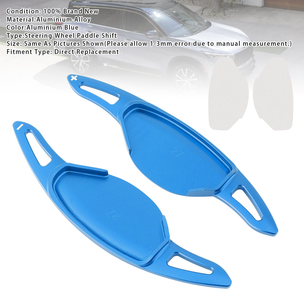 2024 Nissan Pathfinder Steering Wheel Paddle Shifter Extension Aluminium Blue Generic 2024 Nissan Pathfinder Steering Wheel Paddle Shifter Extension Aluminium Blue Generic