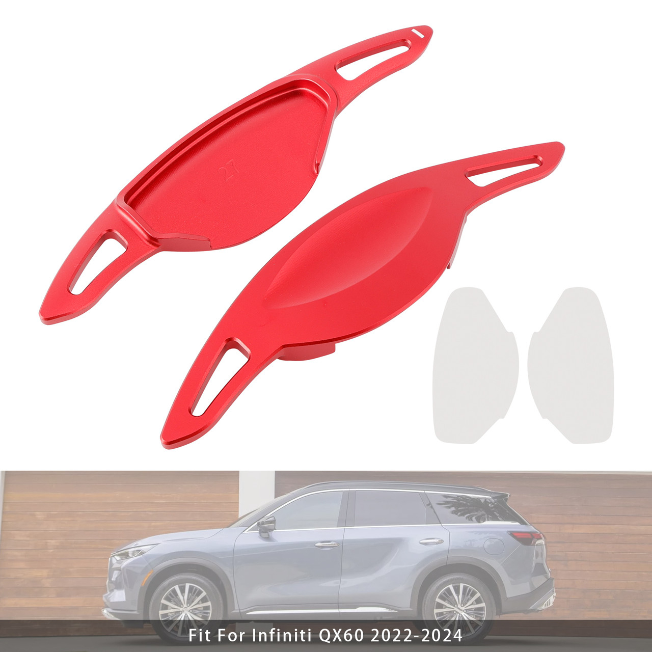 2022-2024 Mitsubishi Outlander Steering Wheel Paddle Shifter Extension Aluminium Red Generic 2022-2024 Mitsubishi Outlander Steering Wheel Paddle Shifter Extension Aluminium Red Generic