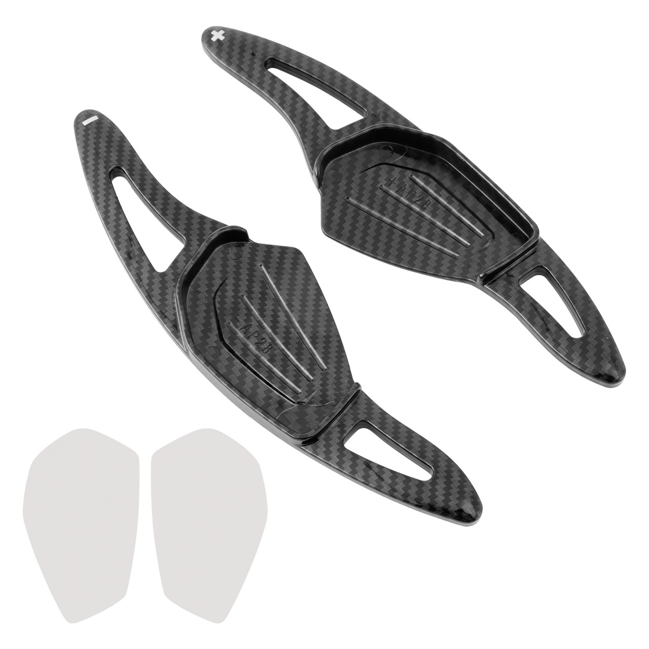 2020-2023 ŠKODA Octavia Steering Wheel Paddle Shifter Extension Carbon Fiber Black Look Generic 2020-2023 ŠKODA Octavia Steering Wheel Paddle Shifter Extension Carbon Fiber Black Look Generic