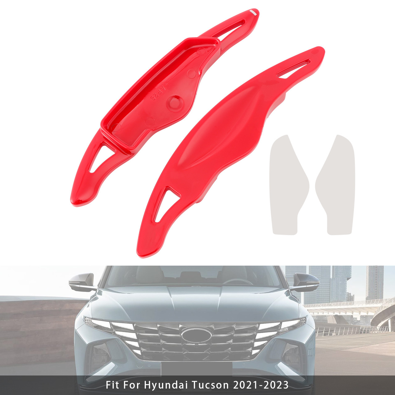 2021-2023 Hyundai Tucson Steering Wheel Paddle Shifter Extension Red Generic