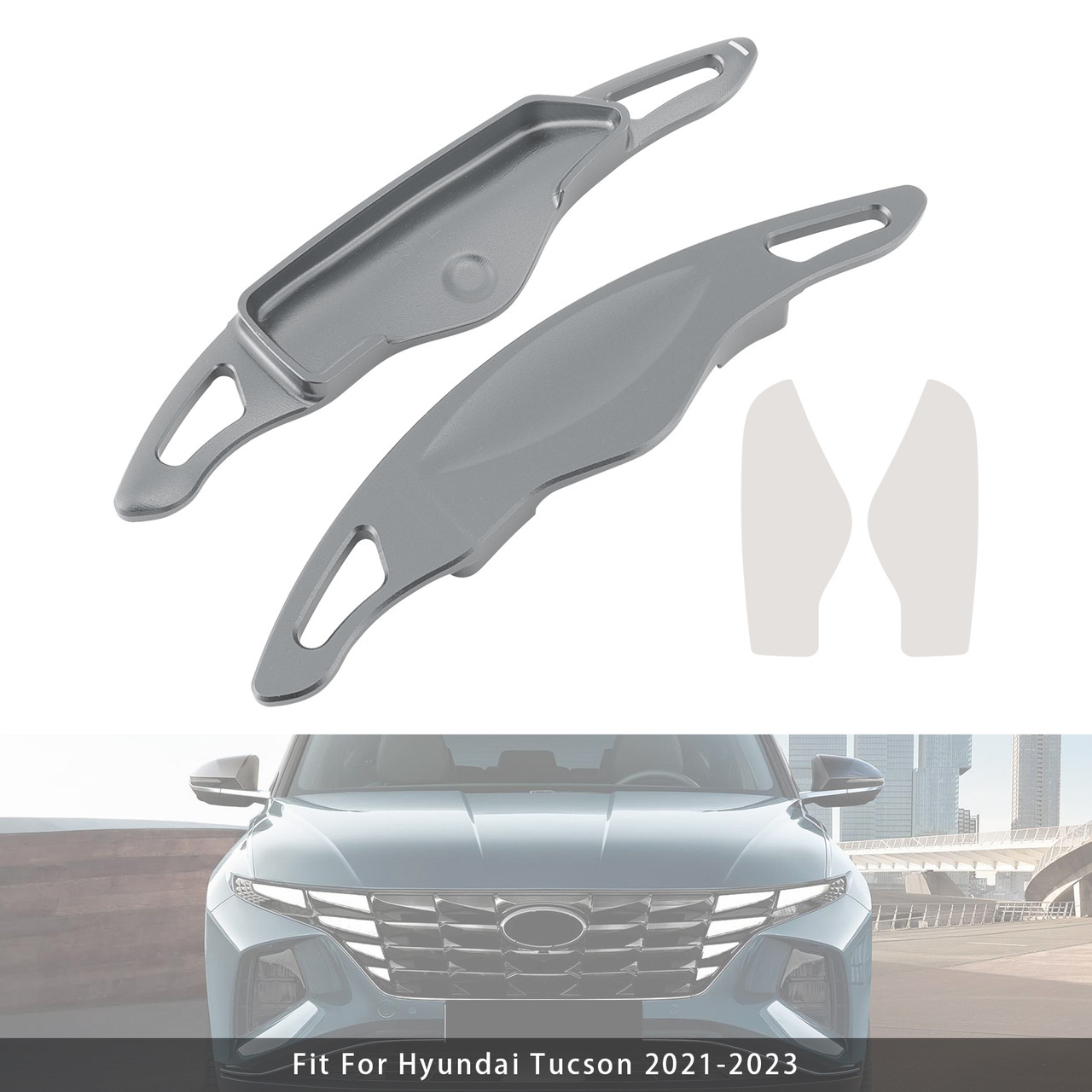 2020-2024 Hyundai Sonata Gen10 Steering Wheel Paddle Shifter Extension Aluminium Grey Generic 2020-2024 Hyundai Sonata Gen10 Steering Wheel Paddle Shifter Extension Aluminium Grey Generic